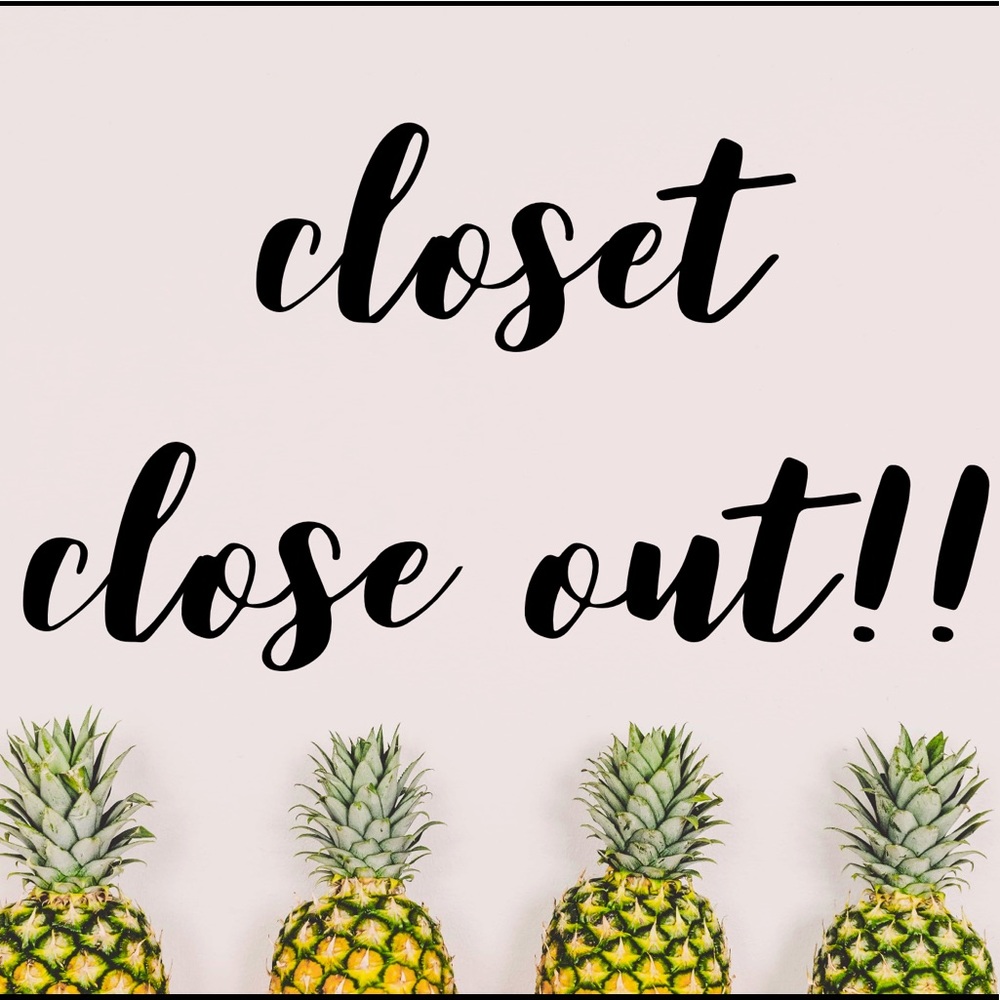 Closet closeout!!!
